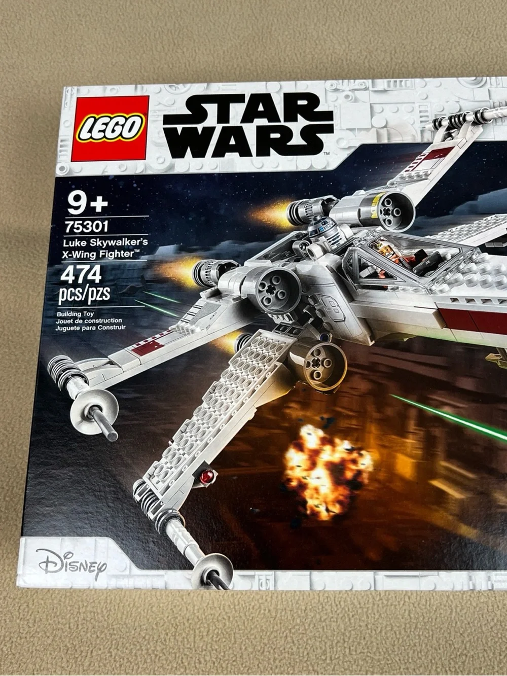 Lego Star Wars Luke Skywalker's X-Wing Fighter, Leia, R2, 474pcs. 75301, RETIRED